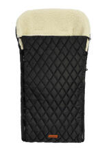 QUILTED WOOL ROMPER BAG BLACK