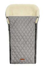 QUILTED WOOL ROMPER BAG GREY