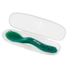 A0074  The cutlery set in case green 