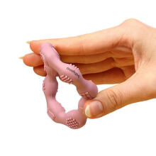 825/02 Silicone teether RING PINK