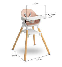 BRAVO HIGH CHAIR GREY