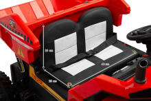 BATTERY VEHICLE TOY TIPPER TRUCK TANK RED