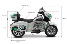 BATTERY RIDE-ON VEHICLE RIOT LIGHT GREY