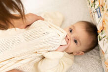 OPENWORK BLANKET LULU LIGHT GRAY