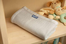 OPENWORK BLANKET LULU LIGHT GRAY