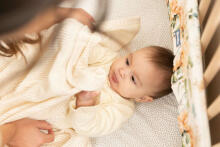 OPENWORK BLANKET LULU LIGHT GRAY