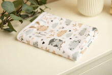 MUSLIN BLANKET GLADE / WHITE 80x100cm