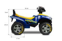 RIDE-ON QUAD GOODYEAR RED