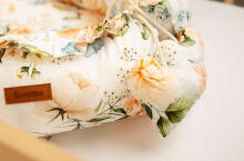 BABY NEST VELVET 80X45 PEONY PEACH