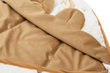 VELVET CARRY-COT SWADDLE BLANKET XL DREAM BEIGE