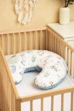 PILLOW FOR FEEDING VELVET STROLL BLUE