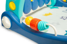 2IN1 WALKER WITH MUSIC MAT BLUE
