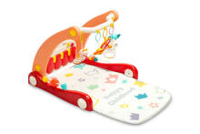 2IN1 WALKER WITH MUSIC MAT PINK