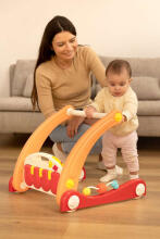 2IN1 WALKER WITH MUSIC MAT PINK