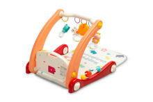 2IN1 WALKER WITH MUSIC MAT PINK