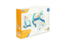 2IN1 WALKER WITH MUSIC MAT PINK