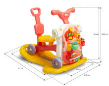 MULTIFUNCTIONAL WALKER TOY 5IN1 TURQUOISE