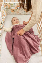 VELVET BLANKET DIRTY PINK 75X100