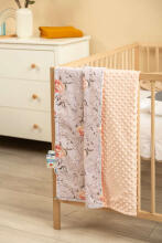MINKY BLANKET PEACH MAGICAL GARDEN 75 X 100
