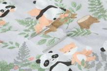 STROLLER INSERT BASIC PANDA AND FOX