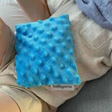 796/03 HOT WATER BOTTLE WITH CHERRY SEEDS BLUE