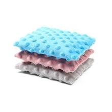 796/03 HOT WATER BOTTLE WITH CHERRY SEEDS BLUE