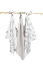 Muslin diaper 3-pack – Gray
