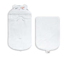 ROMPER BAG FOR CAR SEATS AND PRAMS DEERS WHITE