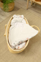 ROMPER BAG FOR CAR SEATS AND PRAMS DEERS WHITE