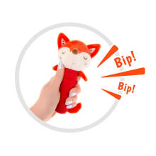 A0643 RATTLE SQUEAKER FOX PLUSH
