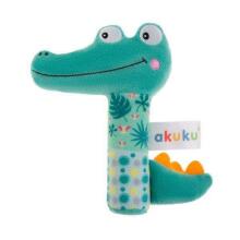 A0644 RATTLE SQUEAKER CROCODILE PLUSH