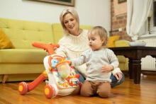 PUSHER-TABLE 2IN1 SPARK PINK