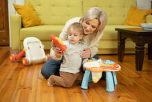 PUSHER-TABLE 2IN1 SPARK GREY