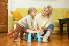 PUSHER-TABLE 2IN1 SPARK GREY