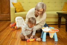 PUSHER-TABLE 2IN1 SPARK GREY
