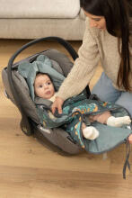 Velvet carry-cot swaddle blanket – MOROCCO BEIGE