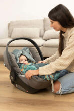 Velvet carry-cot swaddle blanket – MOROCCO BEIGE