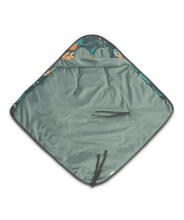 Velvet carry-cot swaddle blanket – PARADISE EMERALD