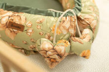 Velvet Baby Nest/baby Cocoon – SQUARE GREEN