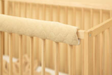 BED BUMPER FOR THE UPPER EDGE OF THE BED VELVET SAND