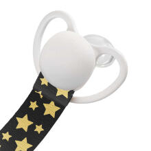 Akuku Golden Stars Art.A0585 mānekļu turētājs - lentīte ar koka klipsi