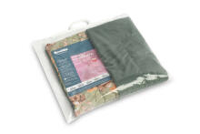 VELVET COT SET SQUARE GREEN