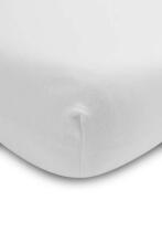 BED SHEET JERSEY DELUXE WHITE 120x60