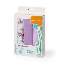 397/11 BAMBOO DIAPERS, 3 PCS, PURPLE