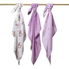 397/11 BAMBOO DIAPERS, 3 PCS, PURPLE