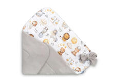 BABY NEST CONE WRAP GREY ZODIAC 75x75