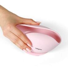 1481/02 SILICONE BOWL WITH SUCTION CUP, PINK