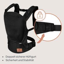 Lionelo Margareet Air Art.168464 Black Baby carrier bag (3.5 to 20 kg)