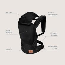 Lionelo Margareet Air Art.168464 Black Baby carrier bag (3.5 to 20 kg)
