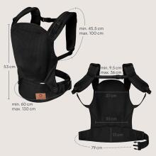 Lionelo Margareet Air Art.168464 Black Baby carrier bag (3.5 to 20 kg)